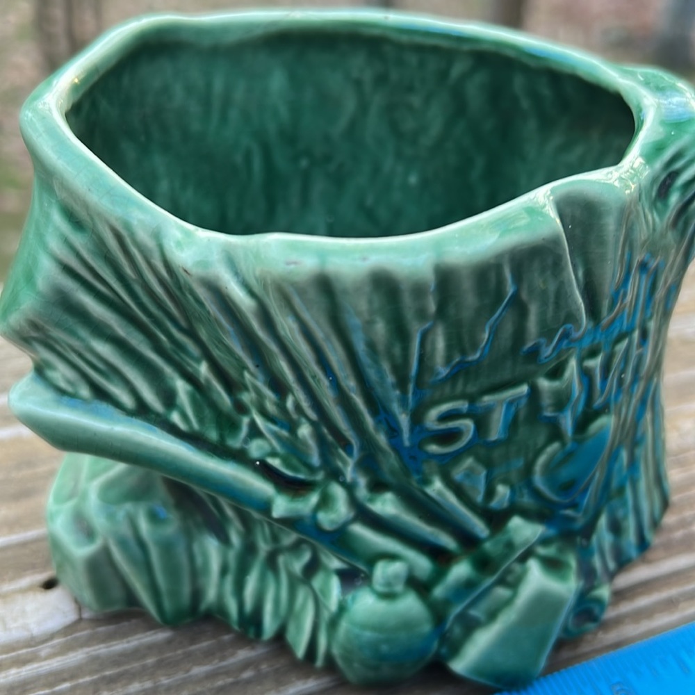 VTG McCoy Design Green Pottery Planter - Picture 7 of 10